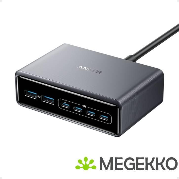 Anker Prime 6-in-1 Snellader 200W 4C/2A Zwart, Informatique & Logiciels, Ordinateurs & Logiciels Autre, Envoi
