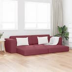 vidaXL Slaapbank / zetel Wijnrood 245 x 78 x 77 cm Stof, Verzenden