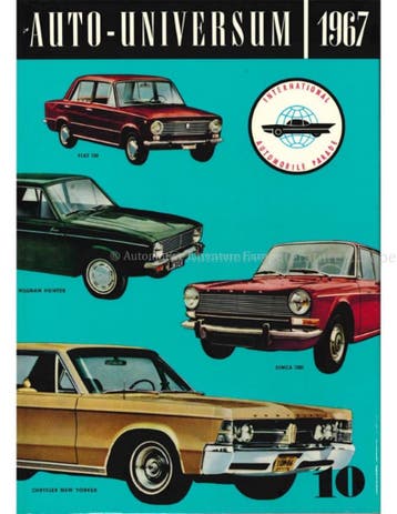 1967 AUTO UNIVERSUM JAARBOEK ENGELS