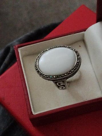Bague Argent Opale - Zircon - Opale zirconi