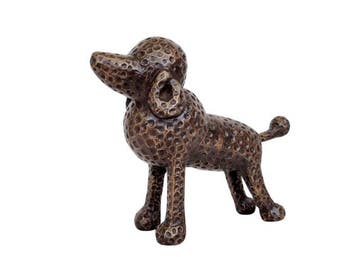 Beeldje - A cute Poodle - Brons