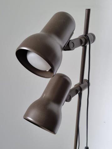 Lampe - Métal - Lampadaire vintage – lampadaire à deux spots