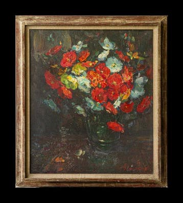 Hubert Glansdorff (1877-1963) - Fleurs au vase