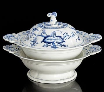 Meissen - Tafelservies voor 12 (12) - Porselein, Antiek en Kunst