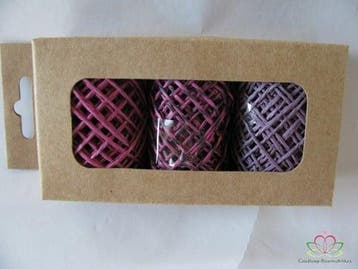 Touw Koord Pink Violet 3 rollen =15 meter, Hobby & Loisirs créatifs