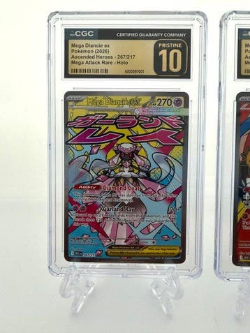 Pokémon - 2 Graded card - Mega Diancie ex & Mega Hawlucha ex, Nieuw