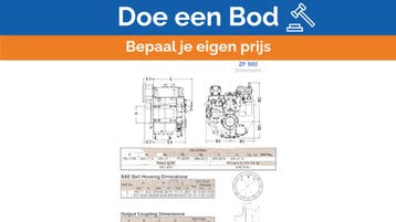 Bieden: New ZF Marine ZF500 ratio 1 : 1.125, Ophalen of Verzenden, Nieuw