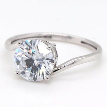 Zonder minimumprijs - Ring - 14 karaat Witgoud - 2.07ct. tw., Nieuw