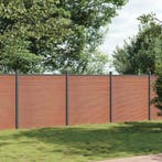 vidaXL Schuttingpaneel 526x186 cm HKC bruin, Verzenden, Nieuw