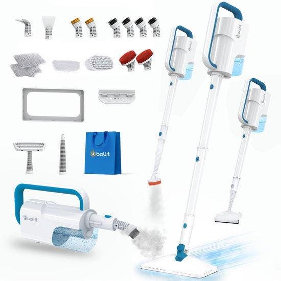 2dekans | BOLLIT 20-in-1 Stoomreiniger 1550W Lichtgewicht –, Bricolage & Construction, Matériel de nettoyage, Enlèvement ou Envoi