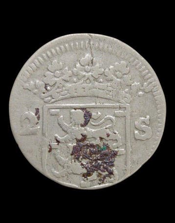 Nederland, West-Friesland 2 Stuiver (Silver) 1716 Double, Postzegels en Munten