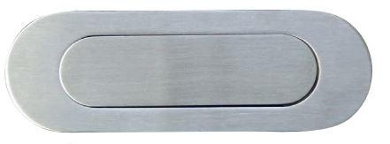 Schuifdeurgreep 150 x 50 mm Ovaal RVS, Maison & Meubles, Armoires | Autre, Enlèvement ou Envoi