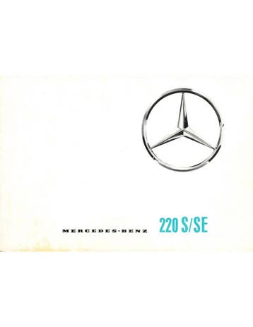 1961 MERCEDES BENZ 220 S | SE BROCHURE DUITS, Nieuw