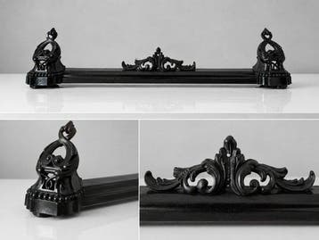Decoratief ornament - Antique Adjustable Cast Iron Fireplace