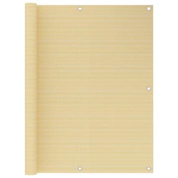 vidaXL Balkonscherm 120x600 cm HDPE beige, Verzenden, Nieuw