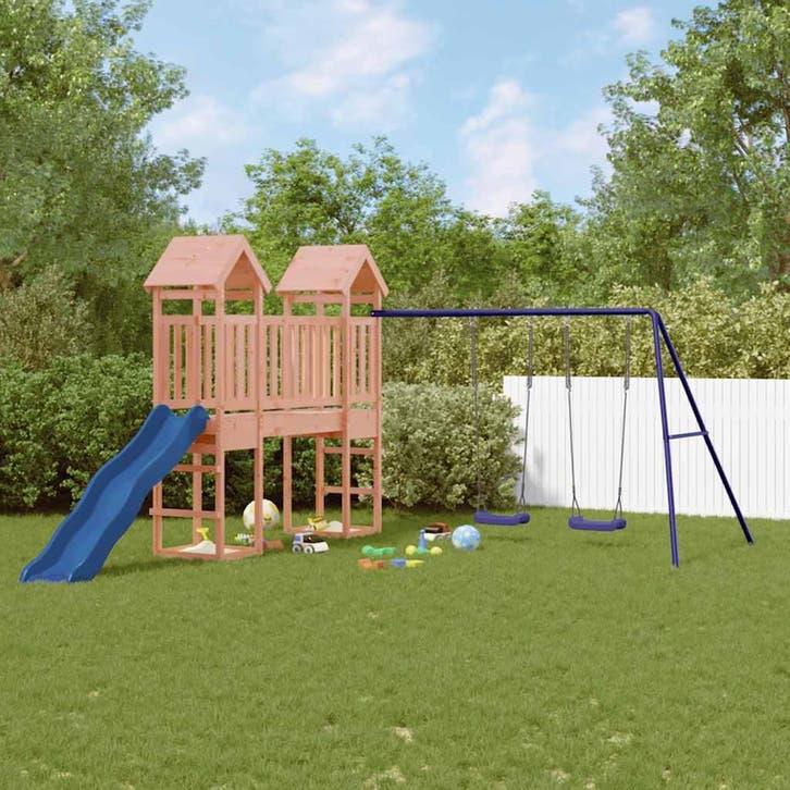 vidaXL Speelhuis massief douglashout, Enfants & Bébés, Jouets | Extérieur | Aires de jeux, Envoi