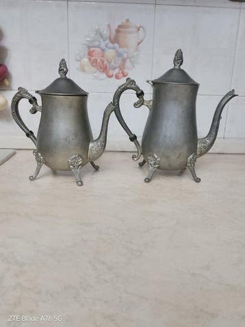 Cruche (2) - Métal, Métal argenté, Plaqué(e) argent