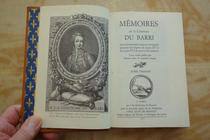 Mémoires de la Comtesse du Barry - Règnes de Louis XV, Louis, Antiek en Kunst, Antiek | Boeken en Manuscripten
