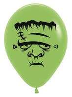 Ballonnen Frankenstein Lime Green 30cm 12st, Verzenden, Nieuw