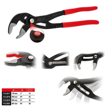 KS Tools XXL-waterpomptang 407 mm met drukknop, Verzenden