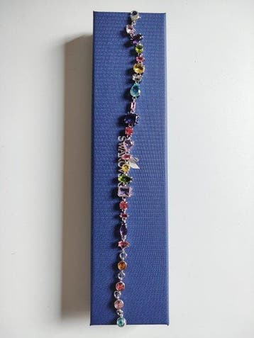 Swarovski - Beeldje - Swarovski multicolour crystal bracelet