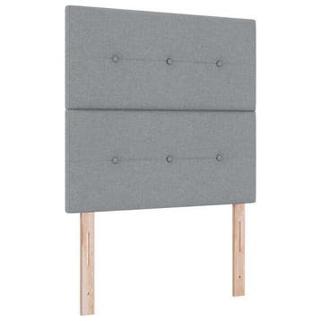 Hoofdbord Grijs 90cm | -51% Retour Deal | Sla je slag!, Verstelbaar, 90 cm, Verzenden, Zo goed als nieuw
