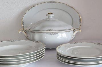 Hutschenreuther - Tafelservies (12) - Vitro - Porselein -