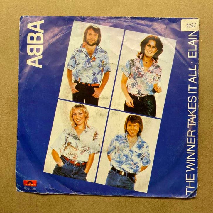 ABBA – The Winner Takes It All / Elaine (1-7-Vinyl-Single), Cd's en Dvd's, Vinyl Singles, Ophalen of Verzenden