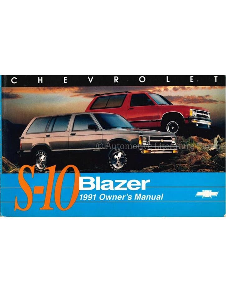 1997 CHEVROLET S-10 BLAZER INSTRUCTIEBOEKJE ENGELS, Autos : Divers, Modes d'emploi & Notices d'utilisation