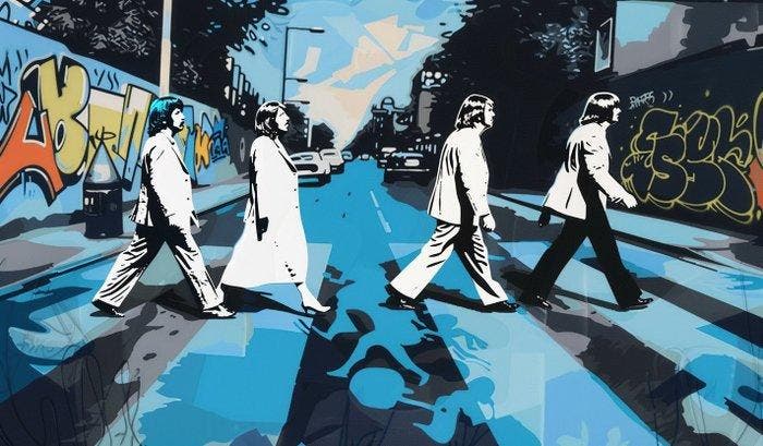 Dine Chanima - (XXL) Giant Pop Submarine Art, Antiek en Kunst, Kunst | Schilderijen | Modern
