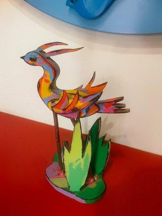 Ugo Nespolo (1941) - sculptuur, La Fenice - The Phoenix - 30, Antiek en Kunst, Antiek | Overige Antiek