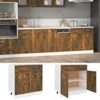 vidaXL Onderkast met lade Lyon 80x46x81,5cm bewerkt hout, Huis en Inrichting, Kasten | Overige, Verzenden, Nieuw