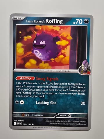 TEAM ROCKETS KOFFING (DESTINED RIVALS 125/182) (TRADING