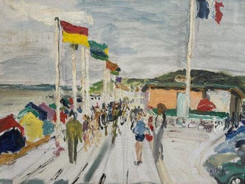 Hervé Orain (1941-2025) - Cabine de plage à Deauville -