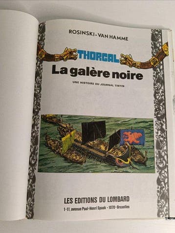 Thorgal T4 - La Galère noire - C - 1 Album - Eerste druk -, Livres