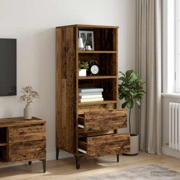 vidaXL Highboard Oud hout 40 x 36 x 110 cm Bewerkt hout, Verzenden
