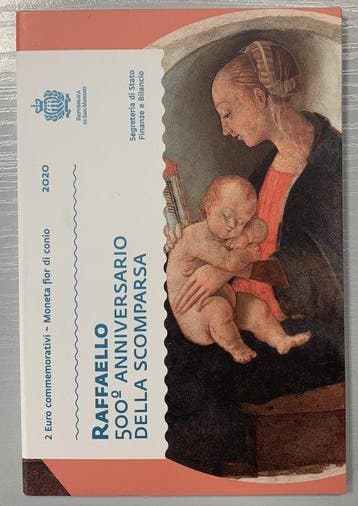 San Marino. 2 Euro 2020 Raffaello (Zonder minimumprijs)