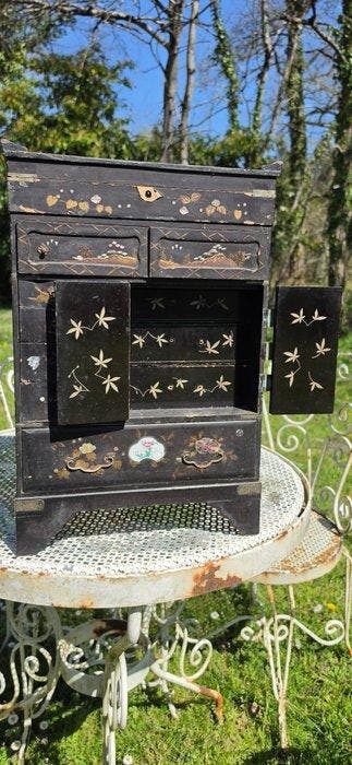 Boîte à bijoux - Bois - Coffret à bijoux, Antiquités & Art