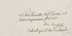 Lettre - Lettre signée Louis Bonaparte 3e frère de Napoléon, Collections