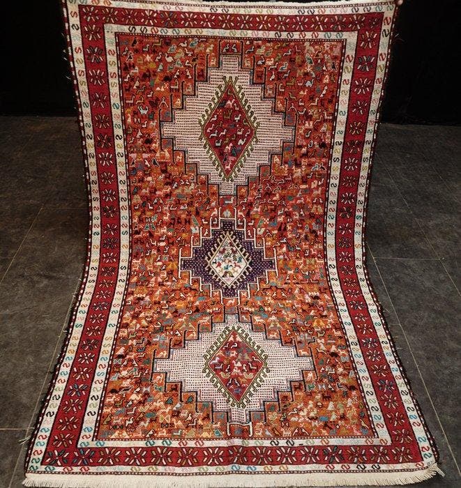 Sumakh Seide kilim - Tapijt - 190 cm - 124 cm, Huis en Inrichting, Stoffering | Tapijten en Vloerkleden