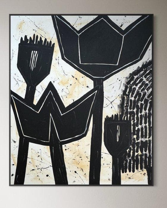 MiLo - Botanical Boujee - XXL, Antiquités & Art, Art | Peinture | Moderne