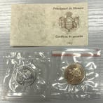 Monaco. 10 Francs 1982 Grace Kelly - Série de 2 monnaies, Postzegels en Munten