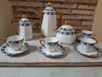 Limoges, Chapus et Fils - Astral - Koffieservies (11) -