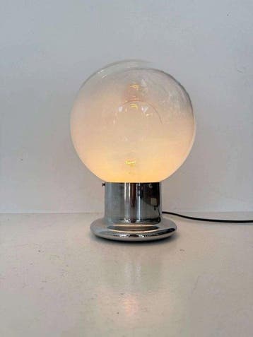 Tafellamp - Metaal, Glas
