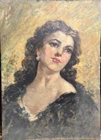 Scuola italiana (XIX-XX) - Ritratto di Donna