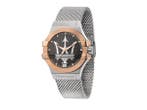 Veiling - Maserati Potenza Zilver/Rose 42mm