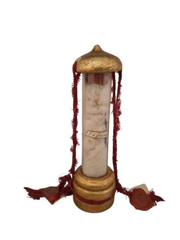Reliekhouder - Hout, Glas, Textiel - 1850-1900 - Ex Spina -