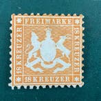 Württemberg 1863 - 18 Kreuzer blason approuvé Roumet -, Postzegels en Munten, Gestempeld