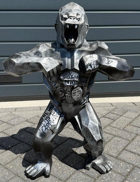 Daluxe Art - 1999 • XXL Pop Art Gorilla 80cm, Antiek en Kunst, Kunst | Designobjecten