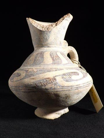 Filistijn Keramiek werper. Ex-Bonhams - 18 cm